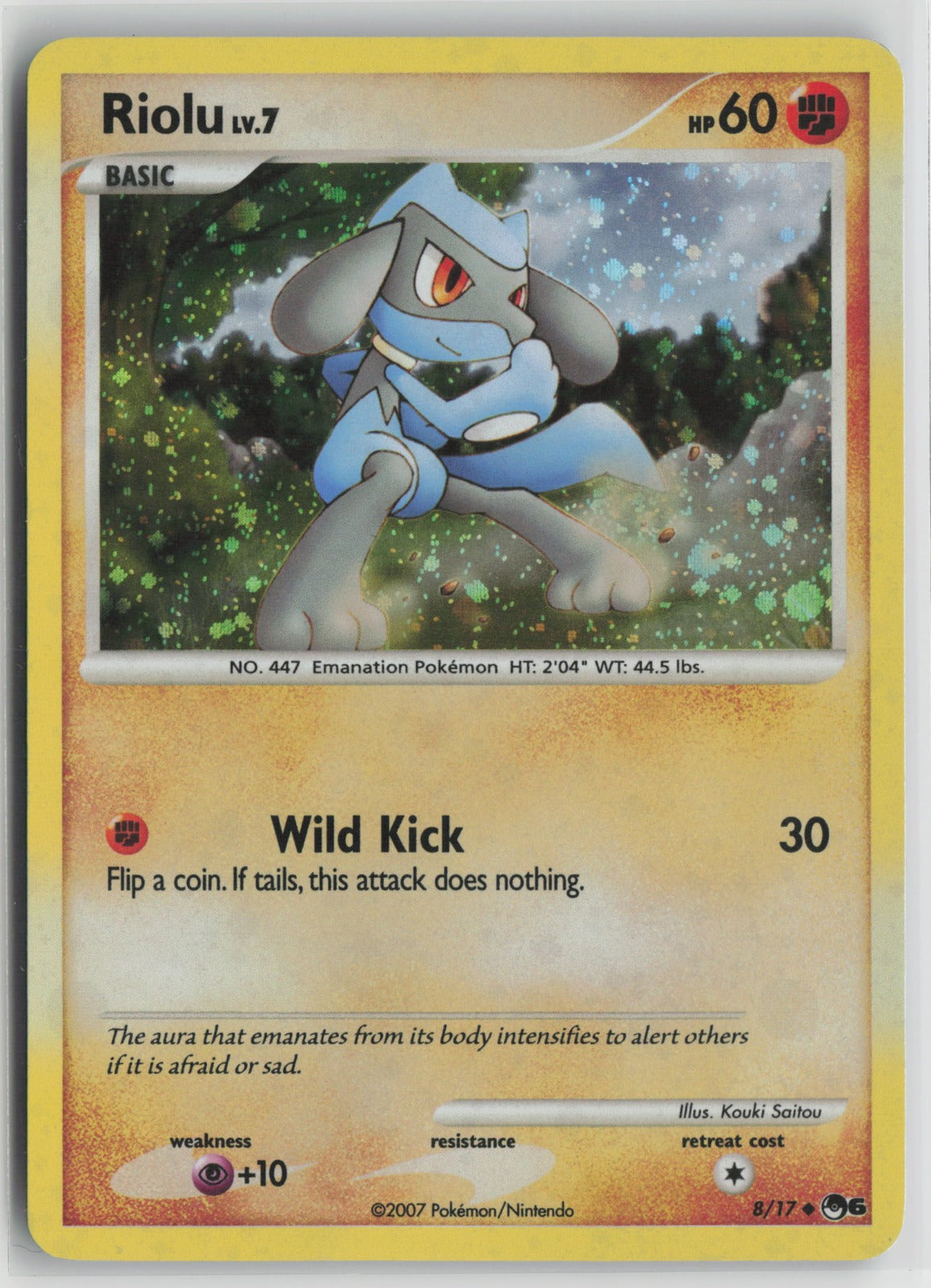 Riolu Uncommon Holo POP 008/017 LP
