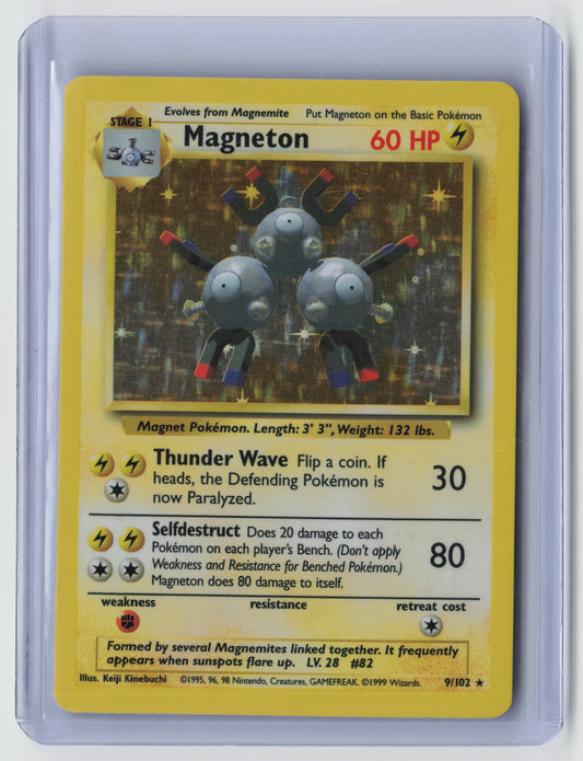 Magneton Holo Rare Base Set 009/102 LP