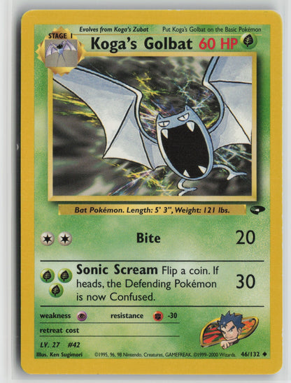 Koga's Golbat Uncommon Unlimited G2 046/132 DMG