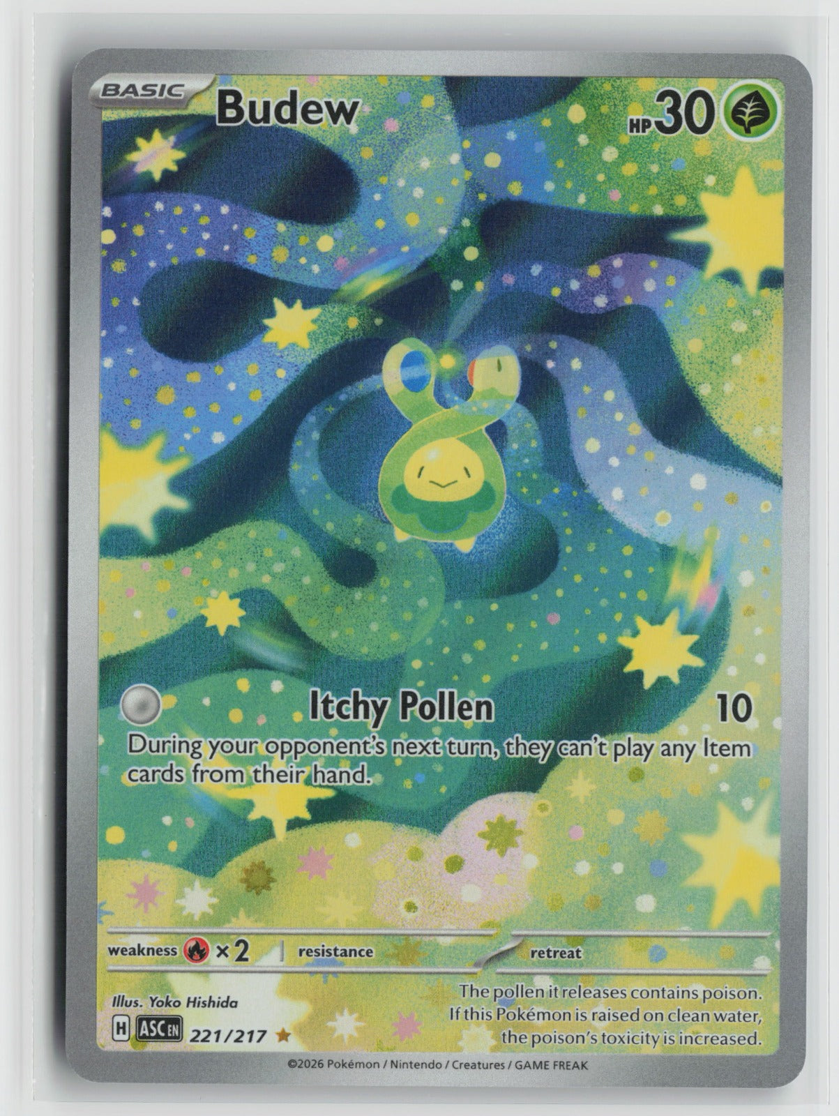 Budew - Illustration Rare Holo ASC 221/217 NM