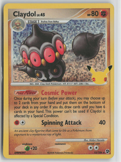 Claydol Classic Collection Holo CCC 15/106 NM