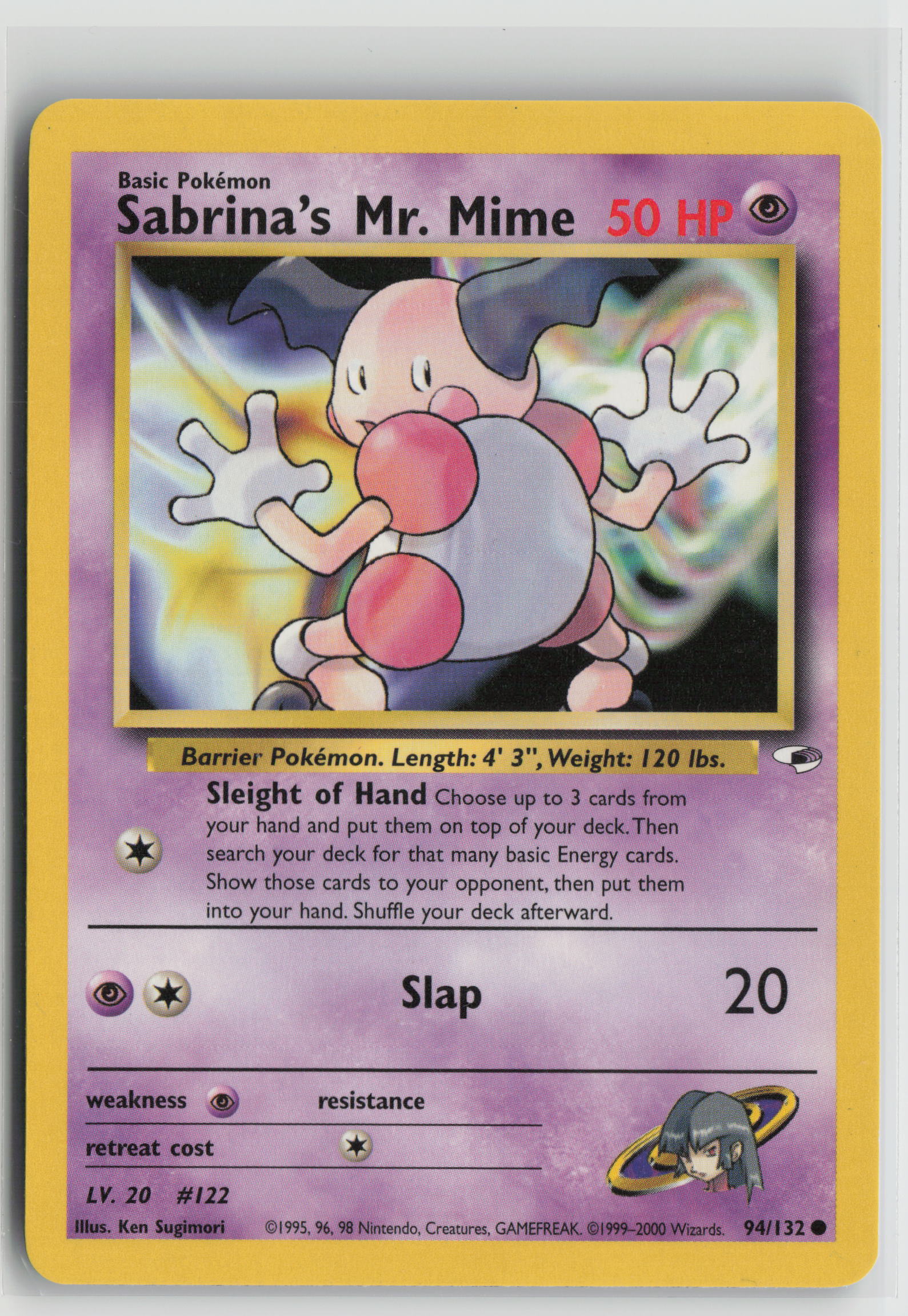 Sabrina's Mr. Mime Common Gym Heroes 094/132 LP