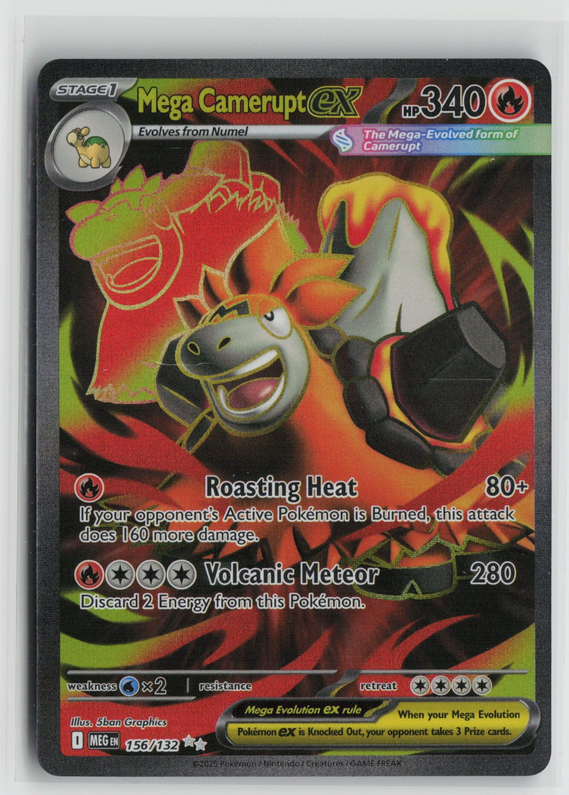 Mega Camerupt ex - Ultra Rare Holo MEG 156/132 NM