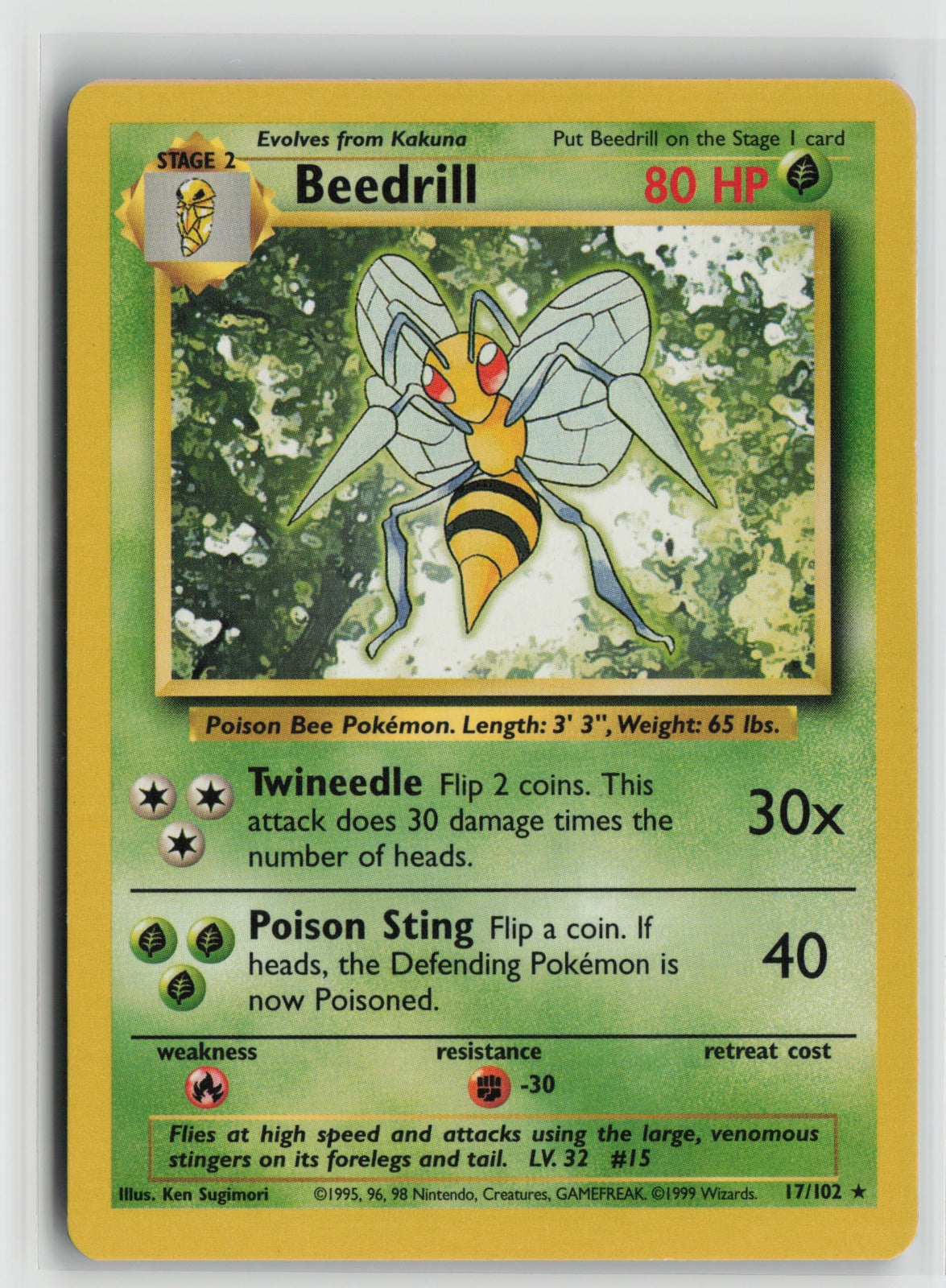 Beedrill Rare BS 017/102 MP