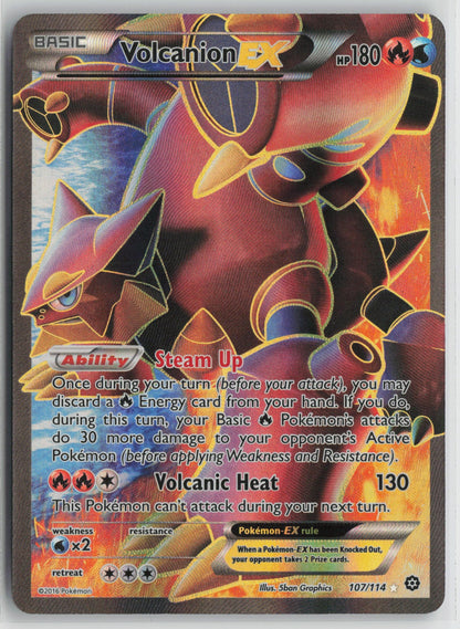 Volcanion EX (Full Art) Ultra Rare Holo STS 107/114 LP