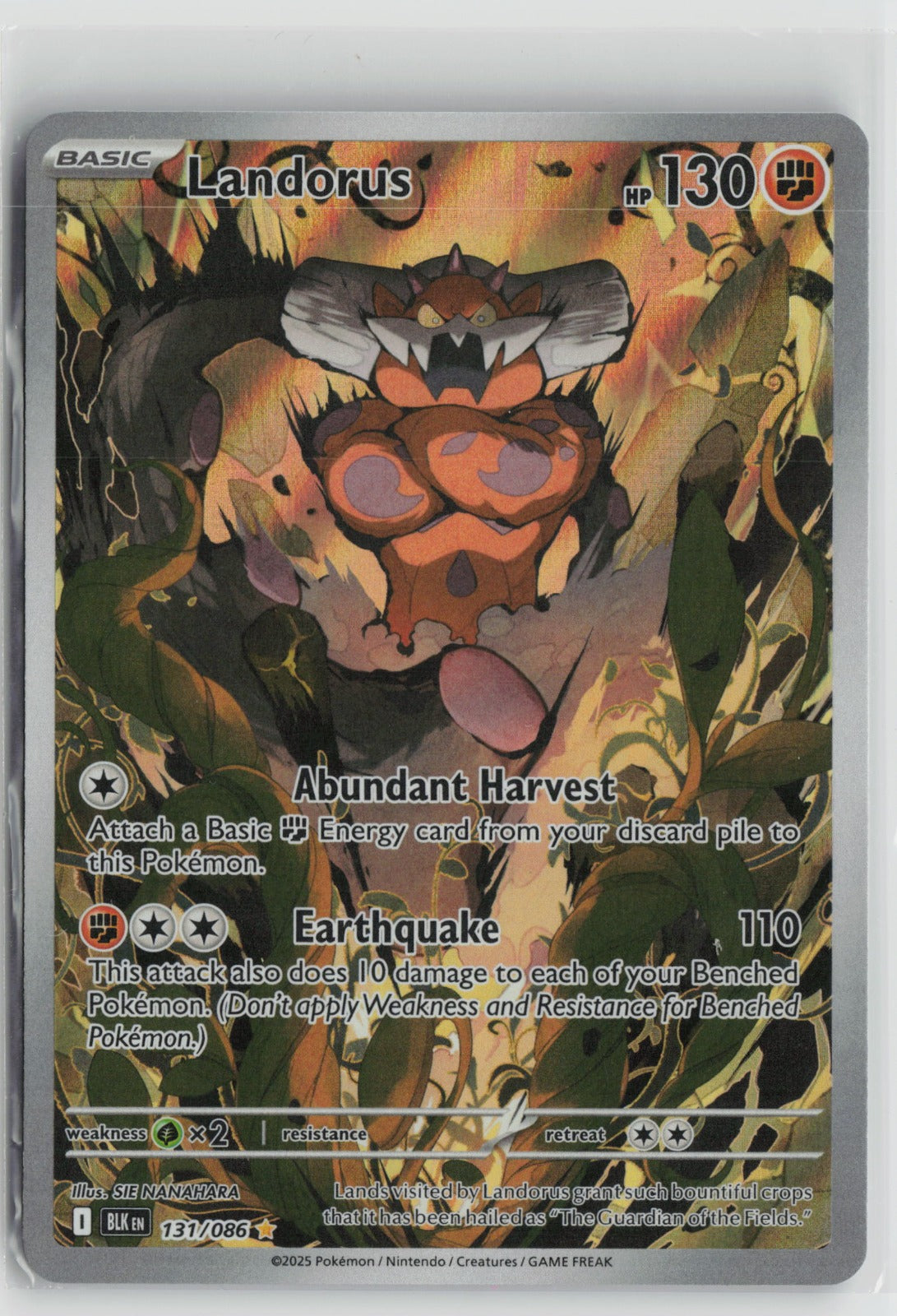 Landorus 131 086 Illustration Rare Holo BLK 131/086 NM