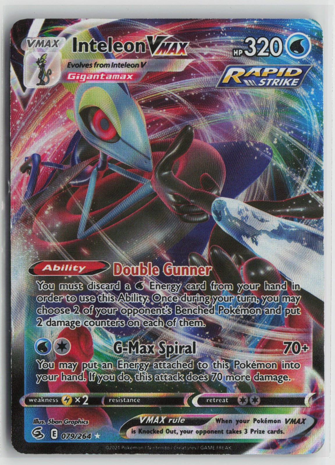 Inteleon VMAX Ultra Rare Holo SWSH08 079/264 LP