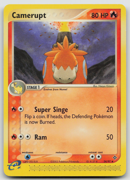 Camerupt Uncommon Normal DR 24/97 NM