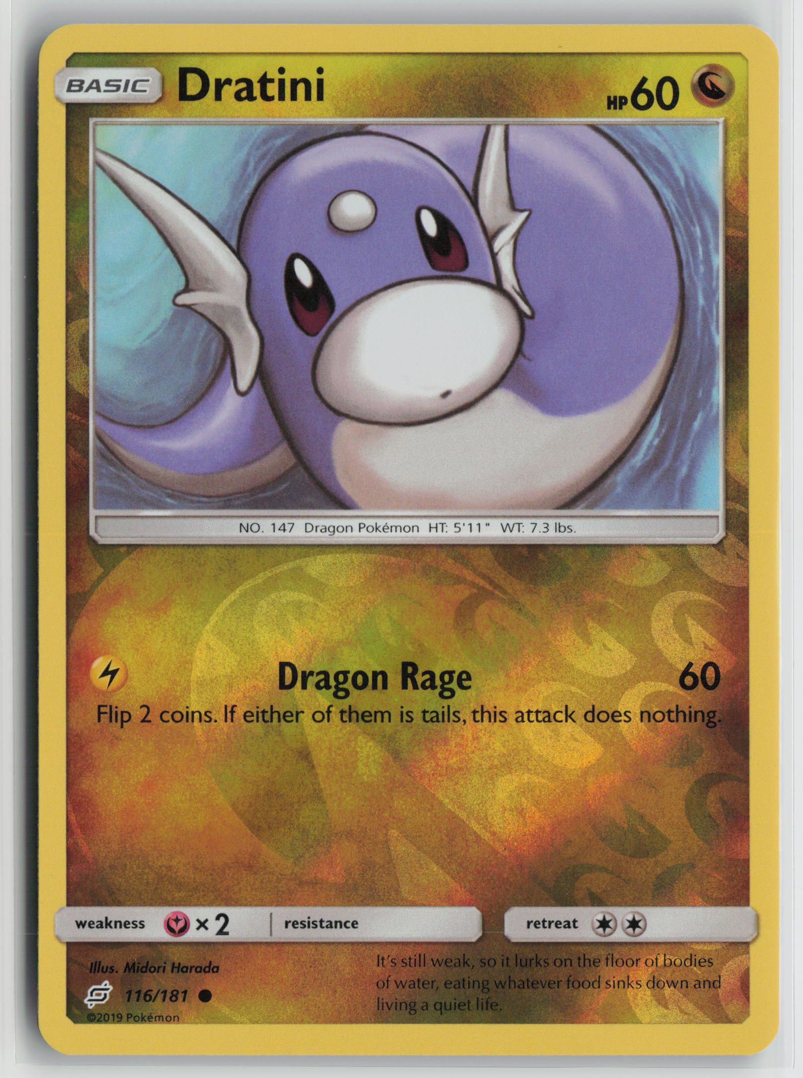 Dratini (116) Common Reverse SM - Team Up 116/181 NM