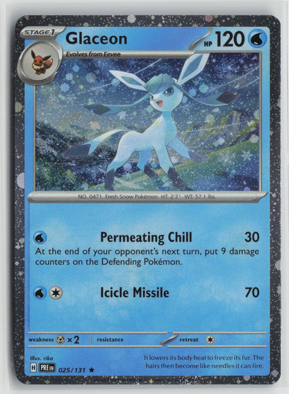 Glaceon - (Cosmos Holo) Rare Holo MCAP 025/131 NM