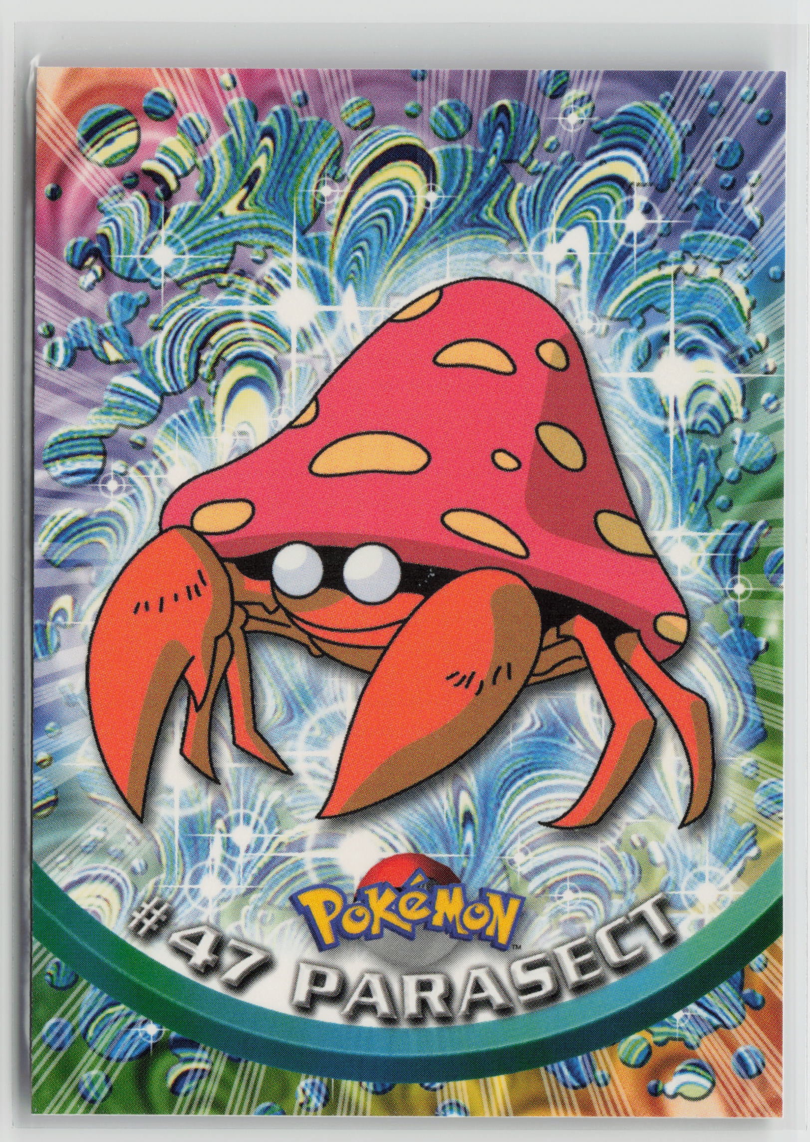 Parasect #47 Topps TV Animation Series 1999 Non-Holo NM