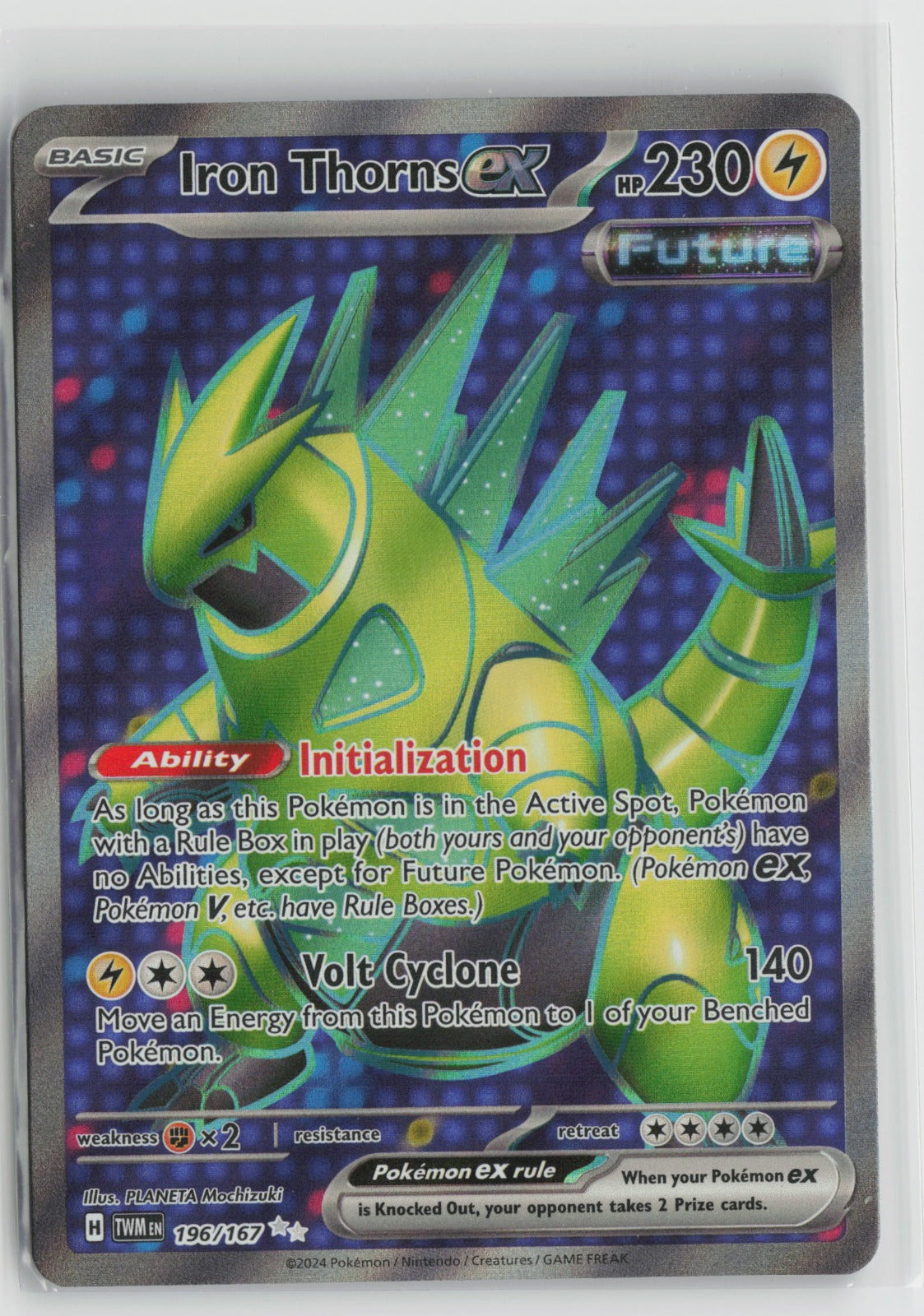 Iron Thorns ex - Ultra Rare Holo TWM 196/167 NM