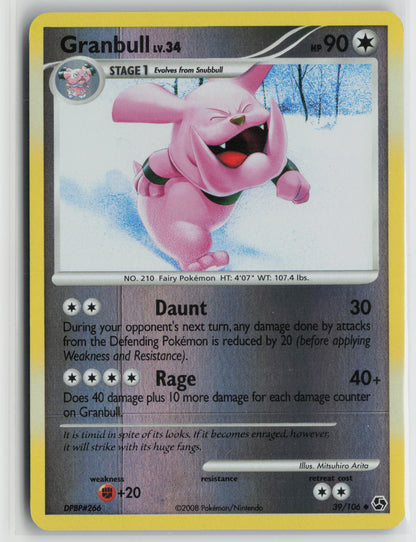Granbull Uncommon Reverse Great Encounters 39/106 NM *Print Line*