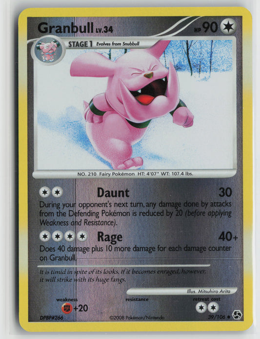 Granbull Uncommon Reverse Great Encounters 39/106 NM *Print Line*