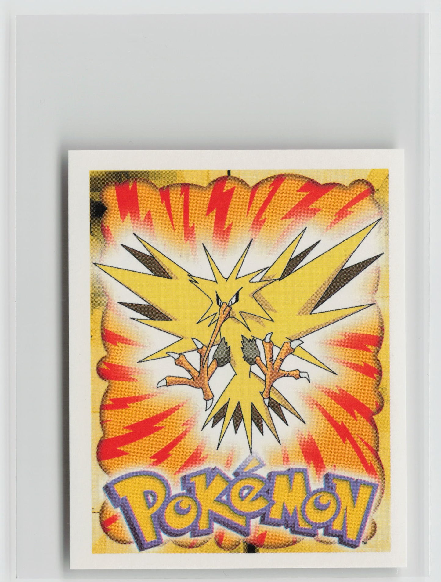 Zapdos - Merlin Topps Sticker 1999 #145 NM