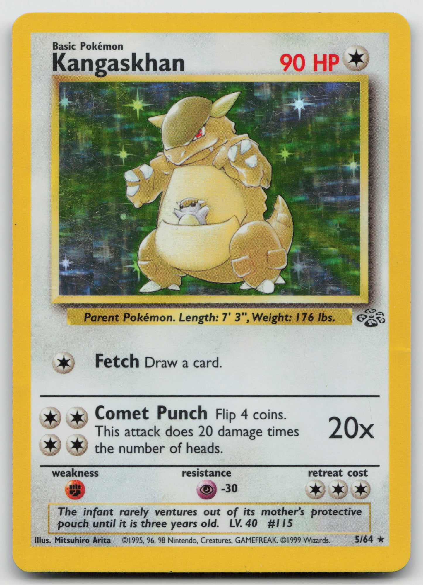 Kangaskhan (5) Holo Rare Holo JU 05/64 DMG
