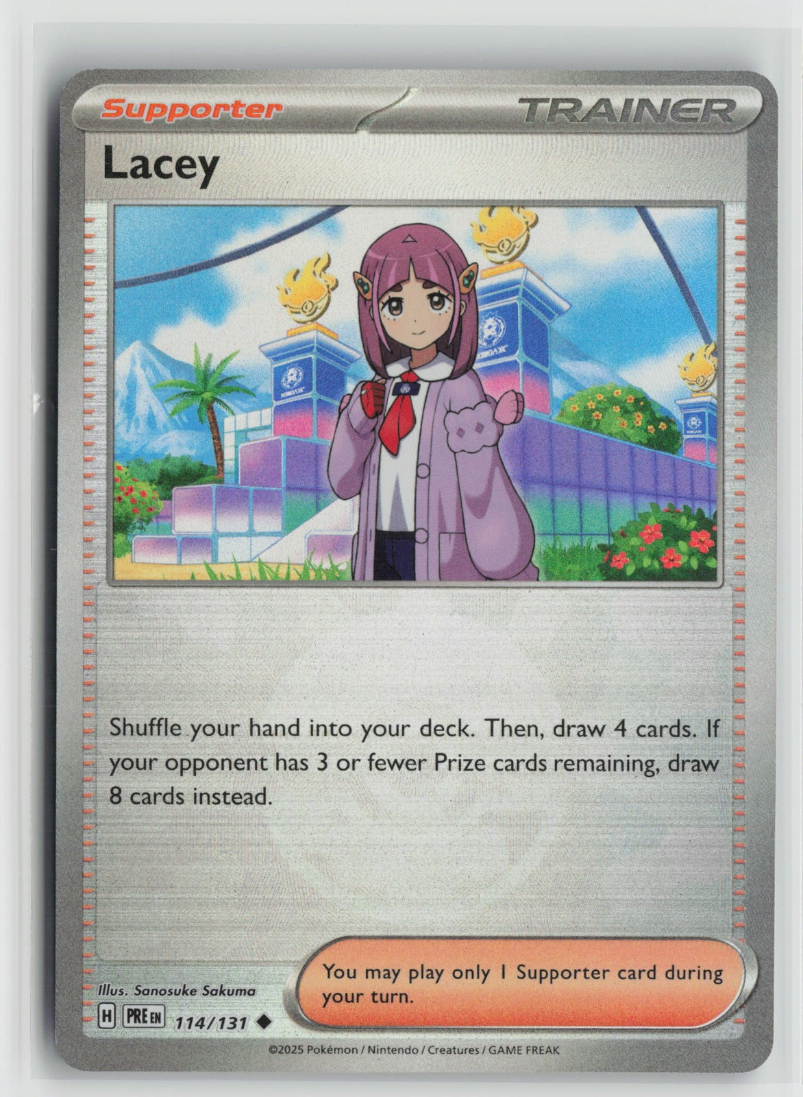 Lacey - (Poke Ball Pattern) Uncommon Holo PRE 114/131 NM