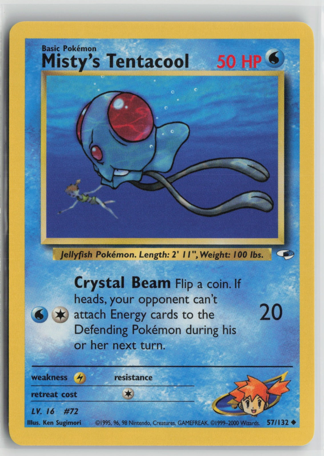 Misty's Tentacool (57) Uncommon Unlimited G1 057/132 NM