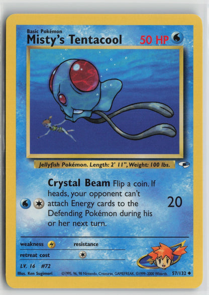 Misty's Tentacool (57) Uncommon Unlimited G1 057/132 NM