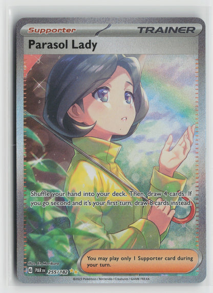 Parasol Lady - Special Illustration Rare Holo PAR 255/182 NM