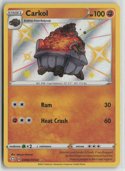 Carkol Shiny Holo Rare Holo SHFSV SV068/SV122 NM