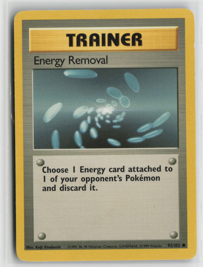 Energy Removal Common BS 092/102 HP