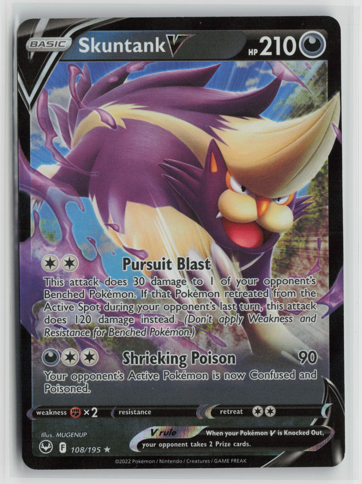 Skuntank V Ultra Rare Holo SWSH12 108/195 NM