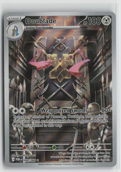 Doublade - Illustration Rare Holo POR 098/088 NM