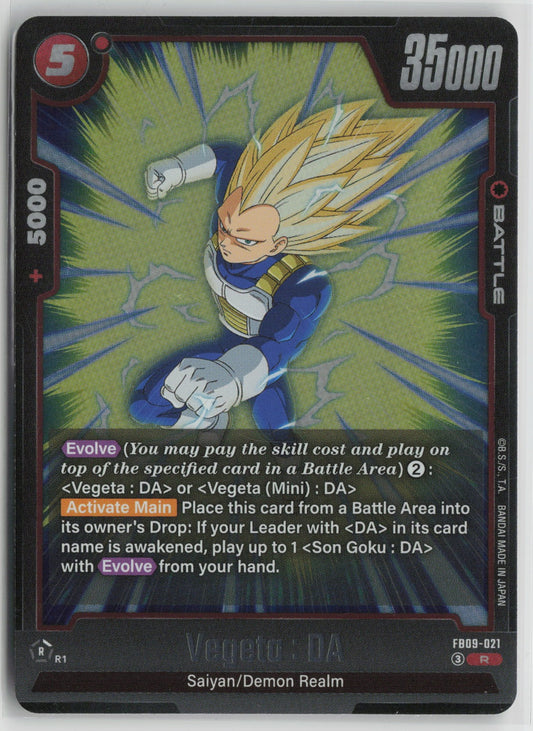 Vegeta: DA Rare Holo FB09 FB09-021 LP