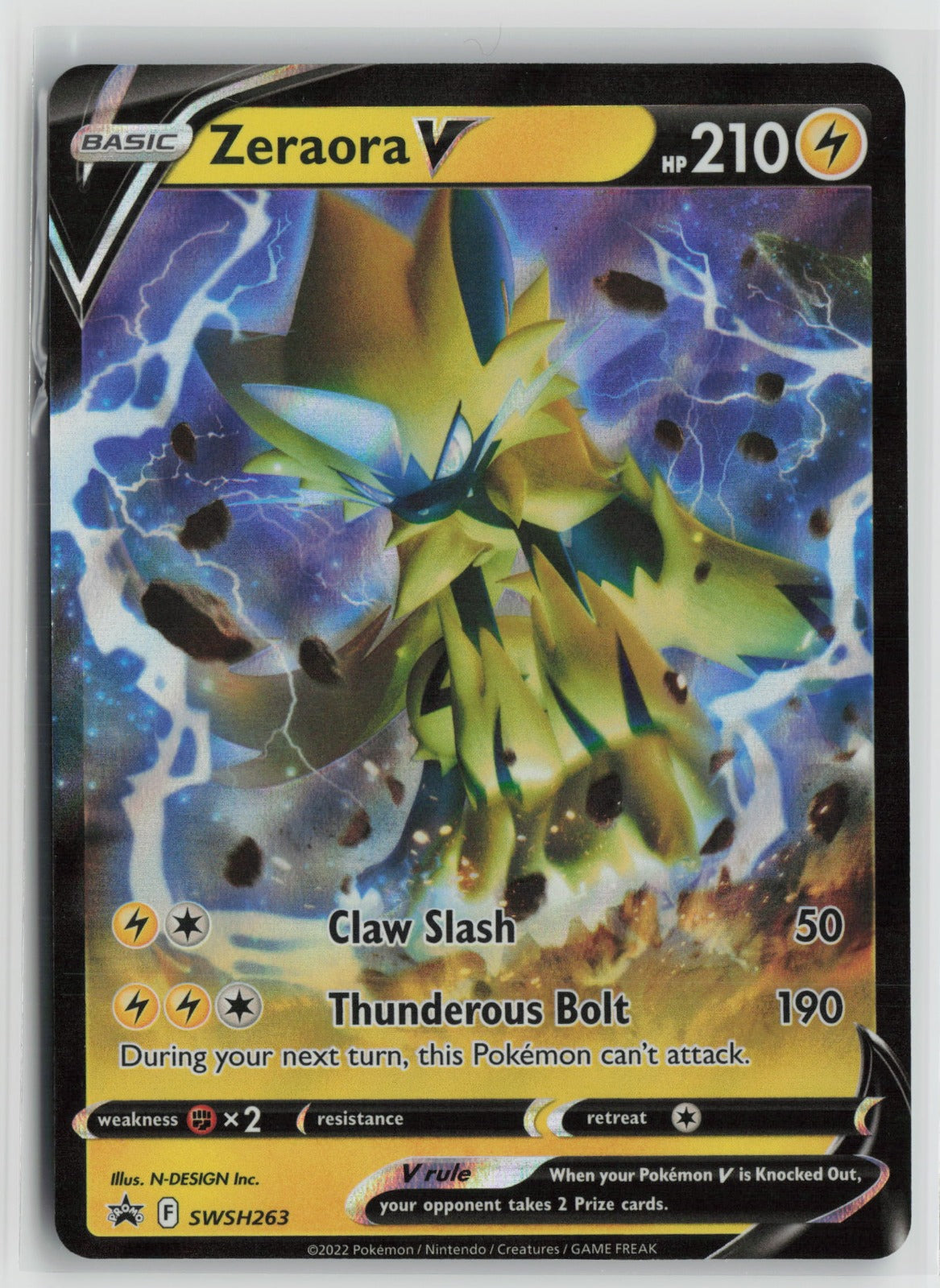 Zeraora V - Promo Holo SWSD SWSH263 NM