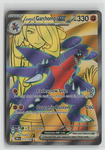 Cynthia's Garchomp ex Ultra Rare Holo DRI 215/182 NM