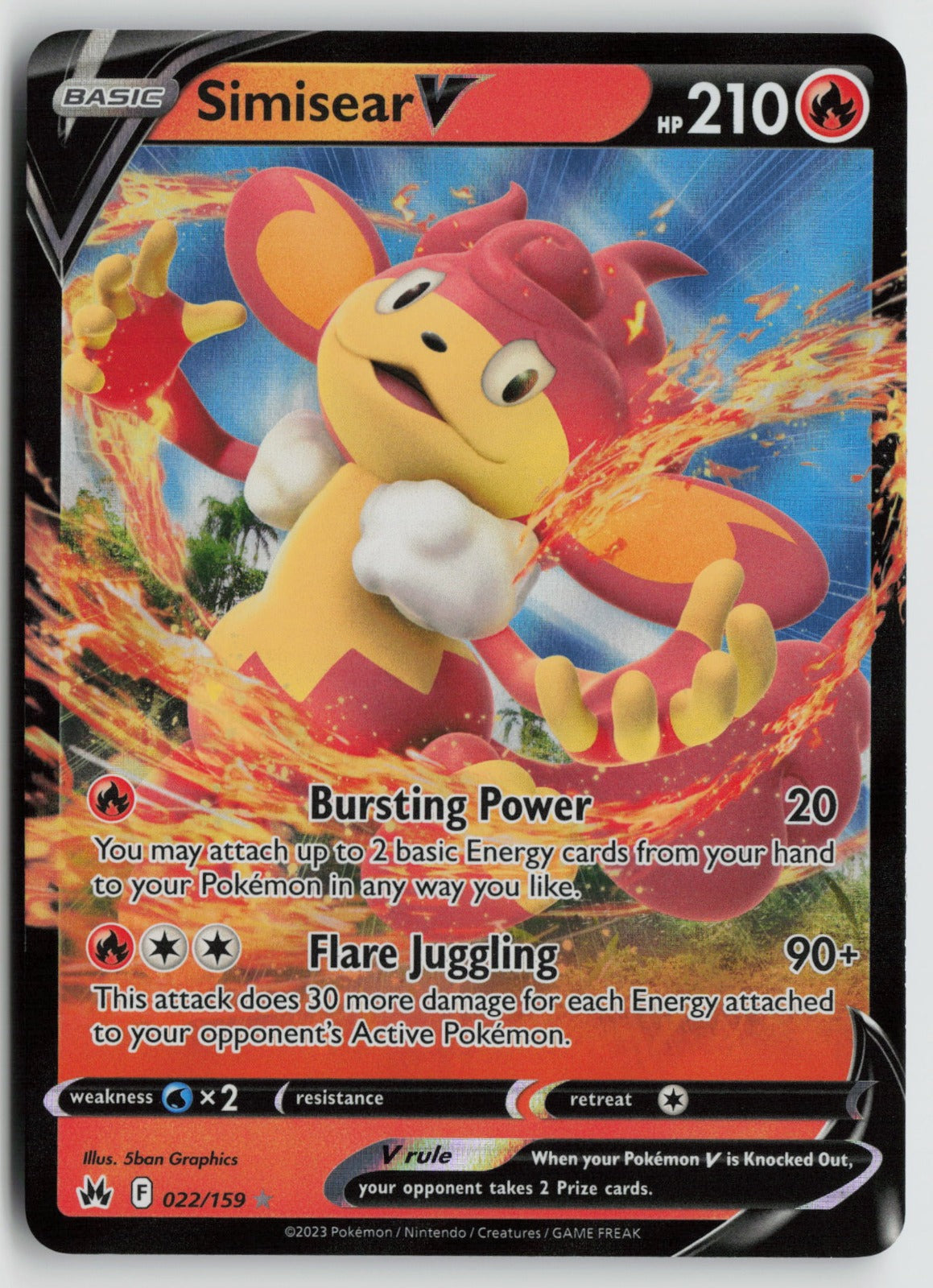 Simisear V Ultra Rare Holo SWSH09 027/172 NM