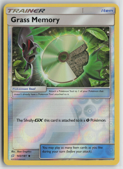 Grass Memory Uncommon Reverse SM - Team Up 143/181 NM