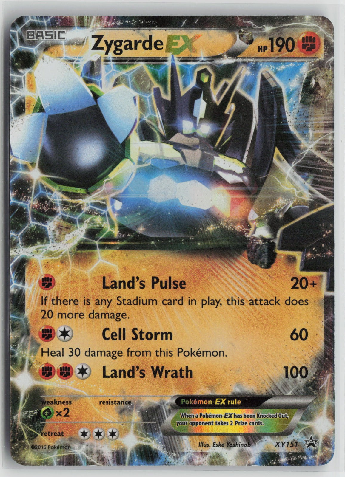 Zygarde EX (Shiny) Promo Holo PR XY151 LP