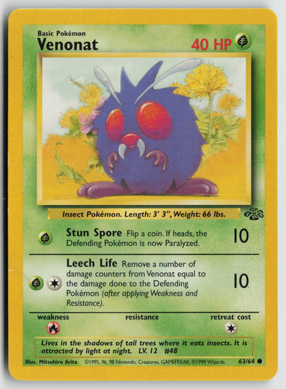 Venonat Common Jungle 63/64 DMG