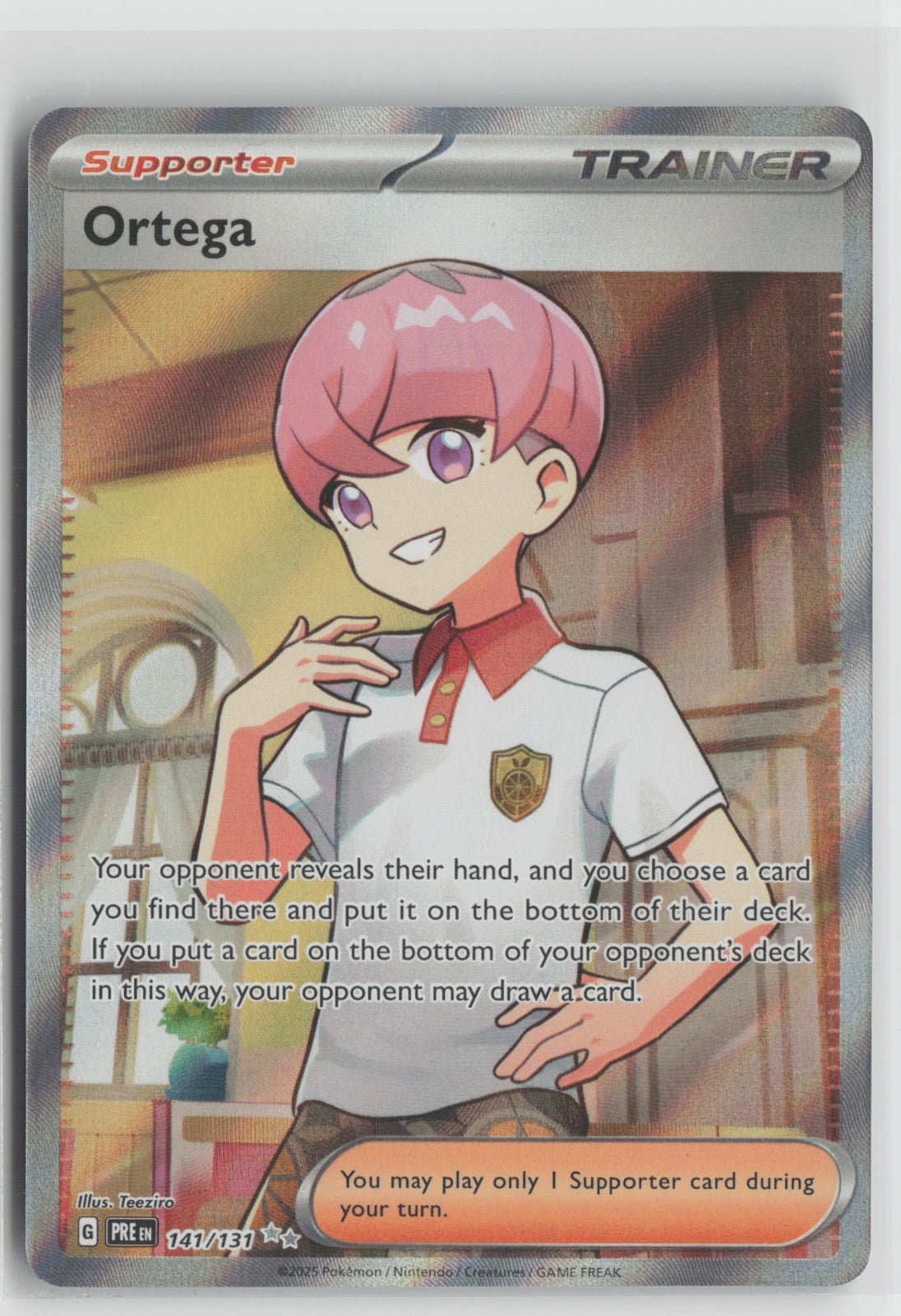 Ortega Ultra Rare Holo PRE 141/131 NM