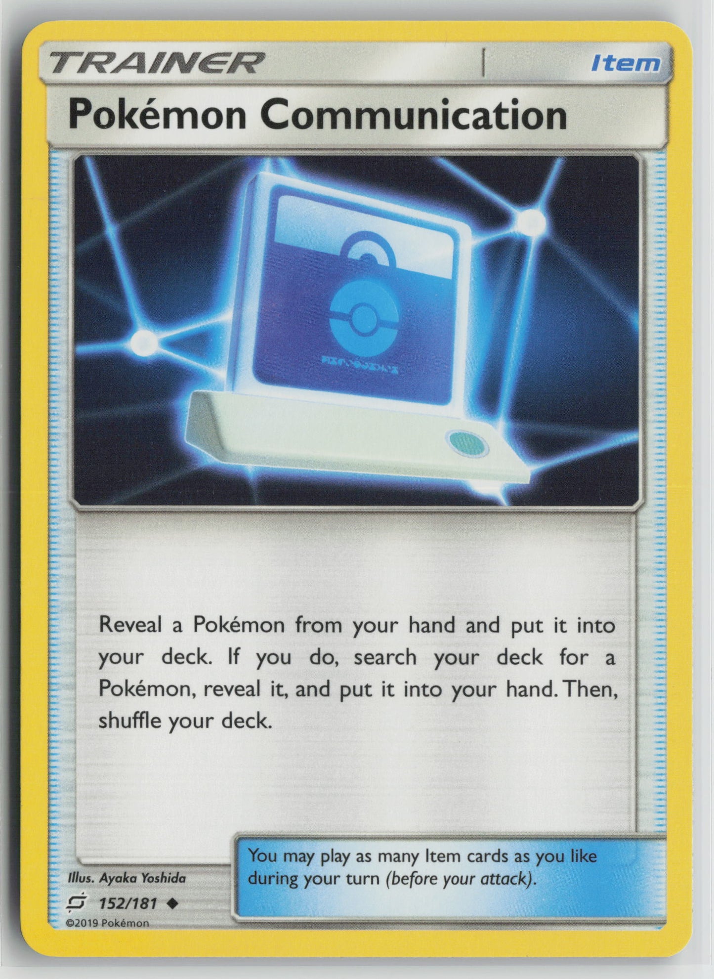 Pokemon Communication Uncommon SM - Team Up 152/181 NM