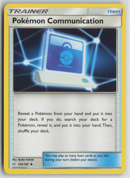 Pokemon Communication Uncommon SM - Team Up 152/181 NM