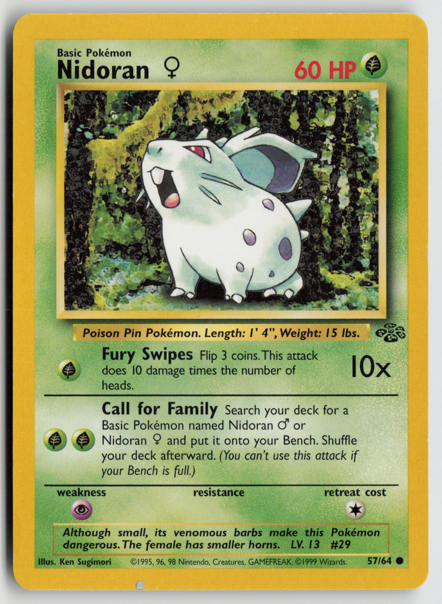Nidoran F Common Jungle 57/64 MP