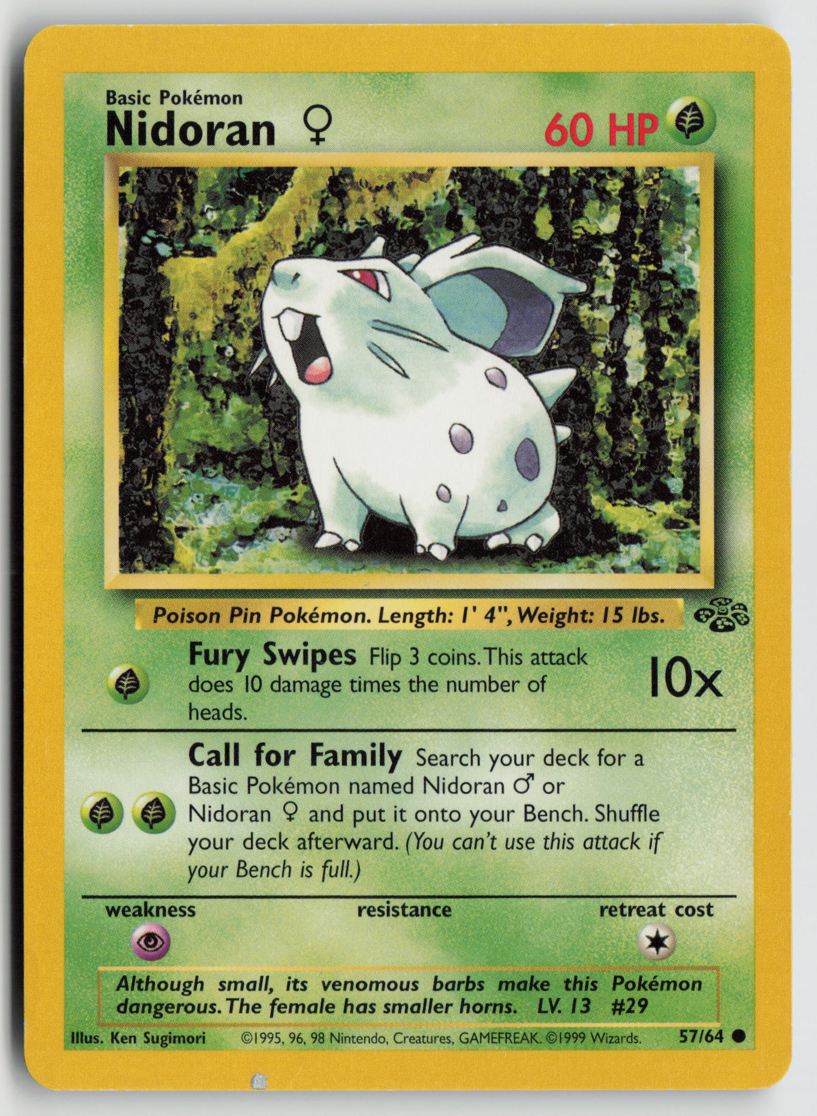 Nidoran F Common Jungle 57/64 MP