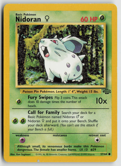 Nidoran F Common Jungle 57/64 MP