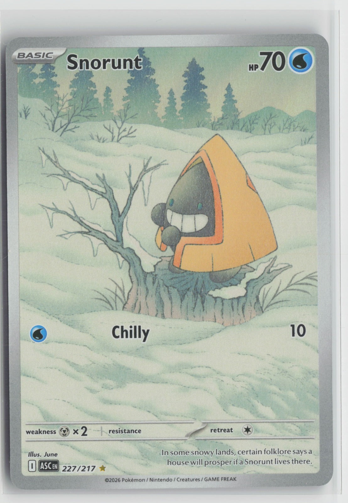 Snorunt - Illustration Rare Holo ASC 227/217 NM