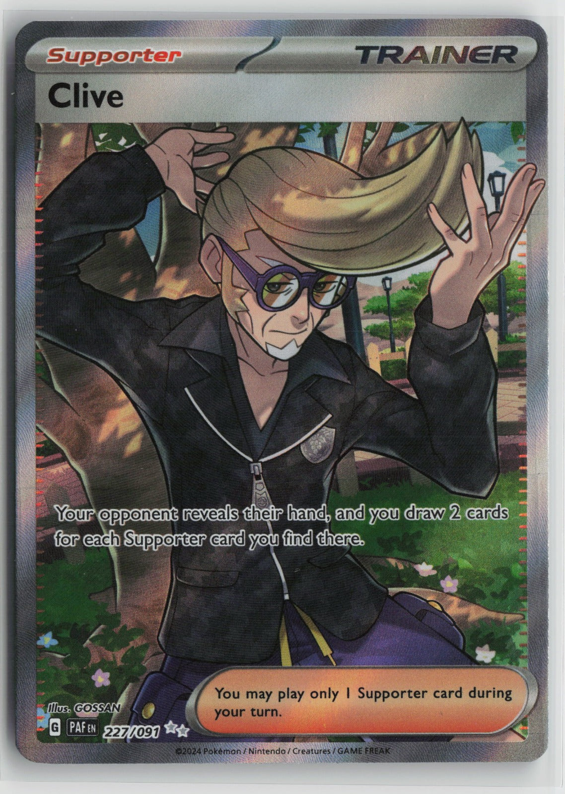 Clive - Ultra Rare Holo PAF 227/091 NM