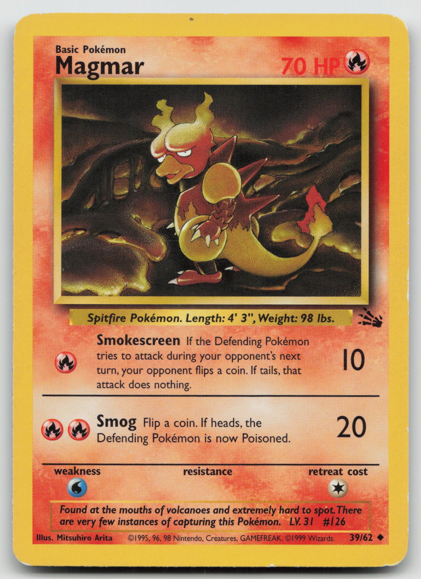 Magmar Uncommon Unlimited FO 39/62 HP