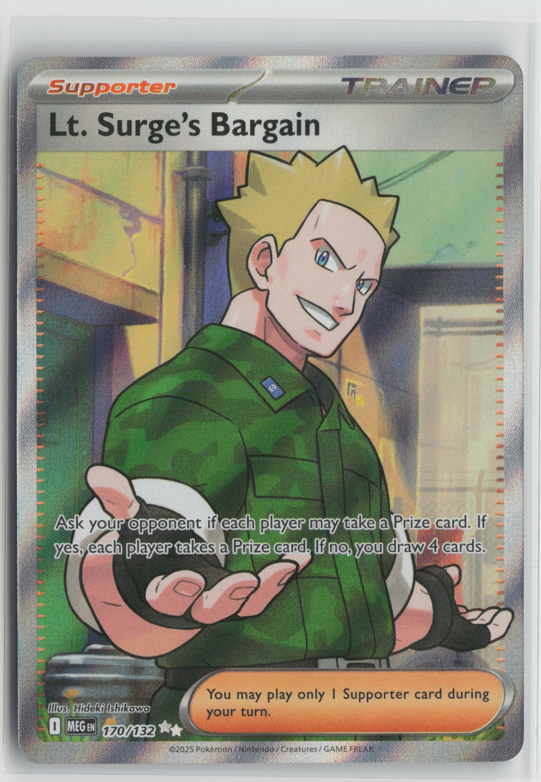 Lt. Surge's Bargain - Ultra Rare Holo MEG 170/132 NM