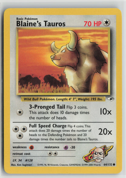 Blaine's Tauros Common Unlimited G1 064/132 LP