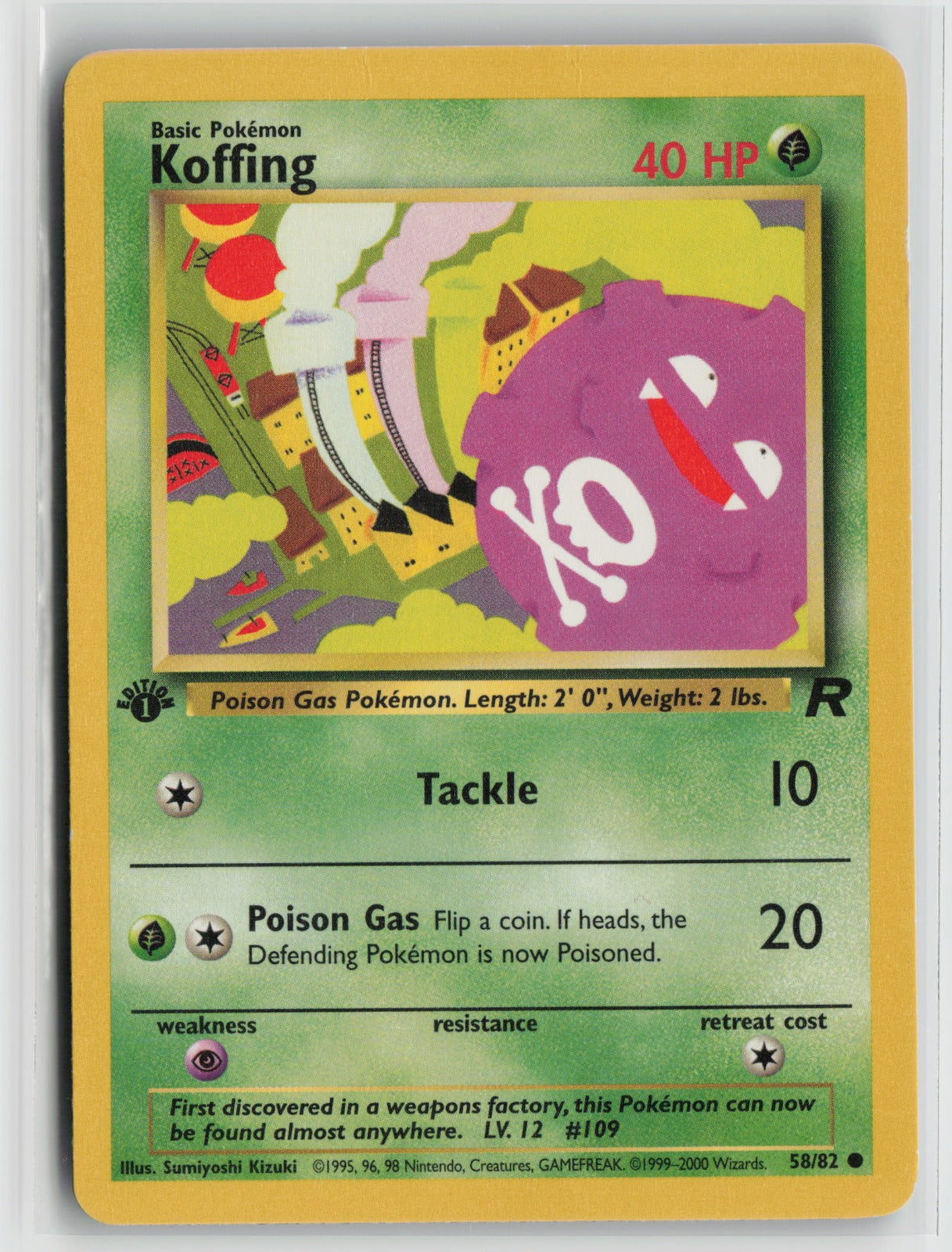 Koffing Common 1st Edition TR 58/82 MP