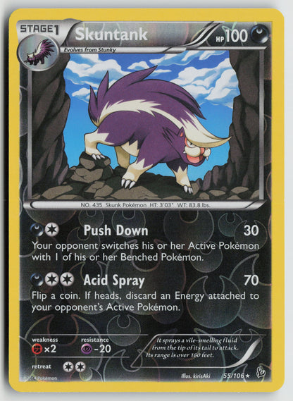 Skuntank Rare XY - Flashfire 55/106 NM