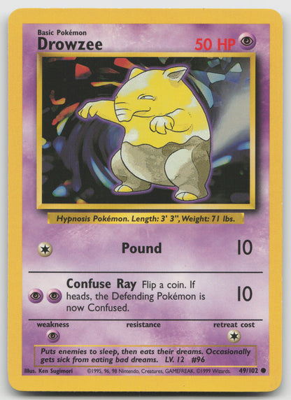Drowzee Common Normal BS 049/102 LP