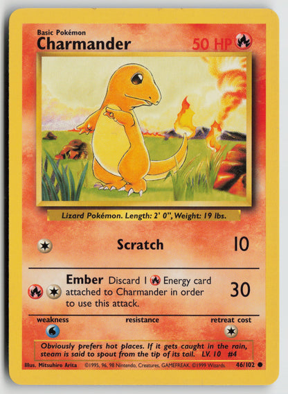 Charmander Common Base Set 046/102 MP